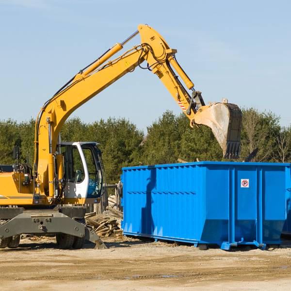 what size residential dumpster rentals are available in Chatham County Georgia